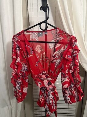 SOHO New York & Company Wrap Shirt